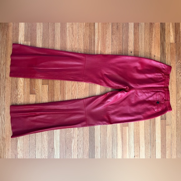 Red Prada Leather Pants - Picture 5 of 5